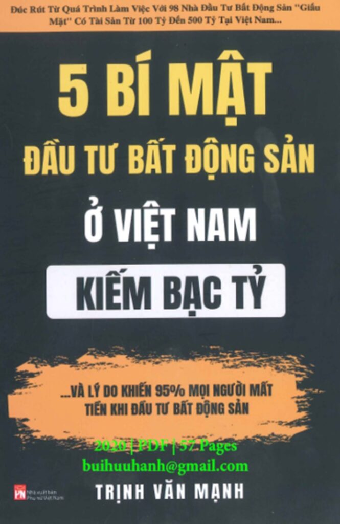 5 Bí Mật Đầu Tư BDS Ở Việt Nam Kiếm Bạc Tỷ